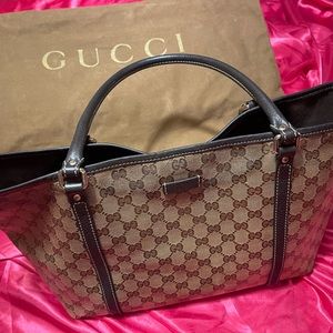 GUCCI SUPREME GG MONOGRAM TOTE
